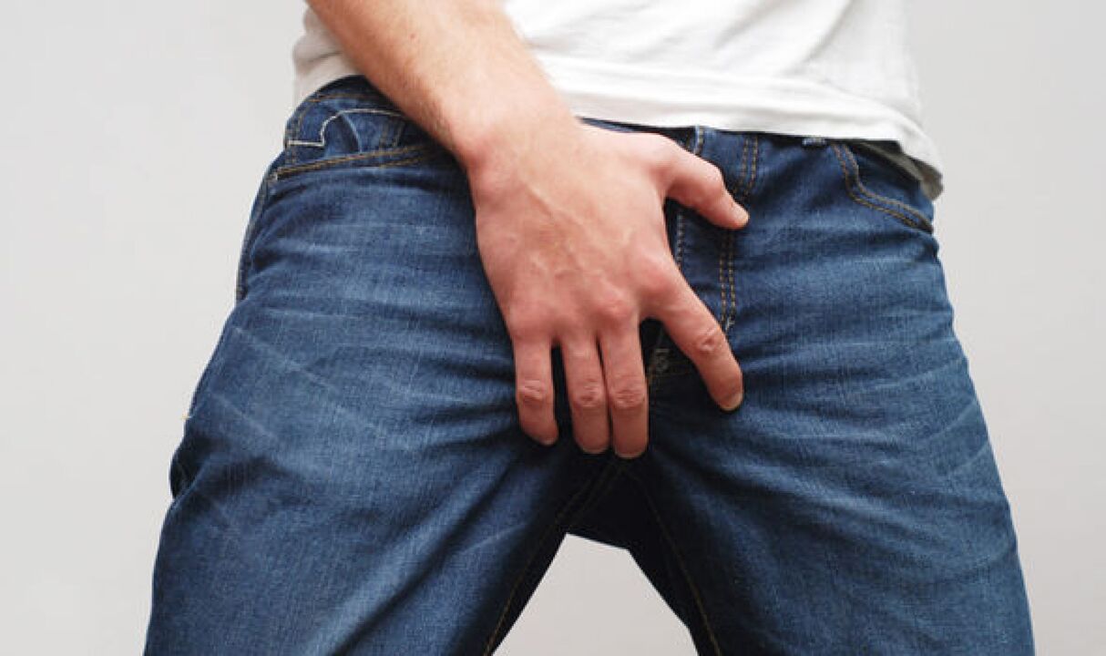 Pain in the groin with the prostate